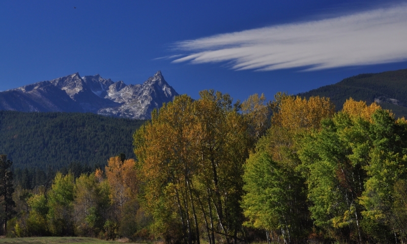 Trapper Peak in the Bitterroot Mountains near Sula Montana