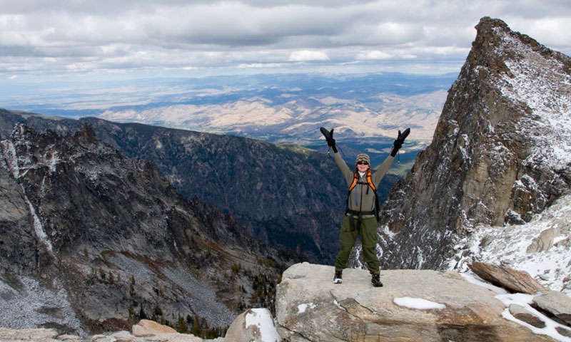 At the Summit of Trapper Peak in the Bitterroots